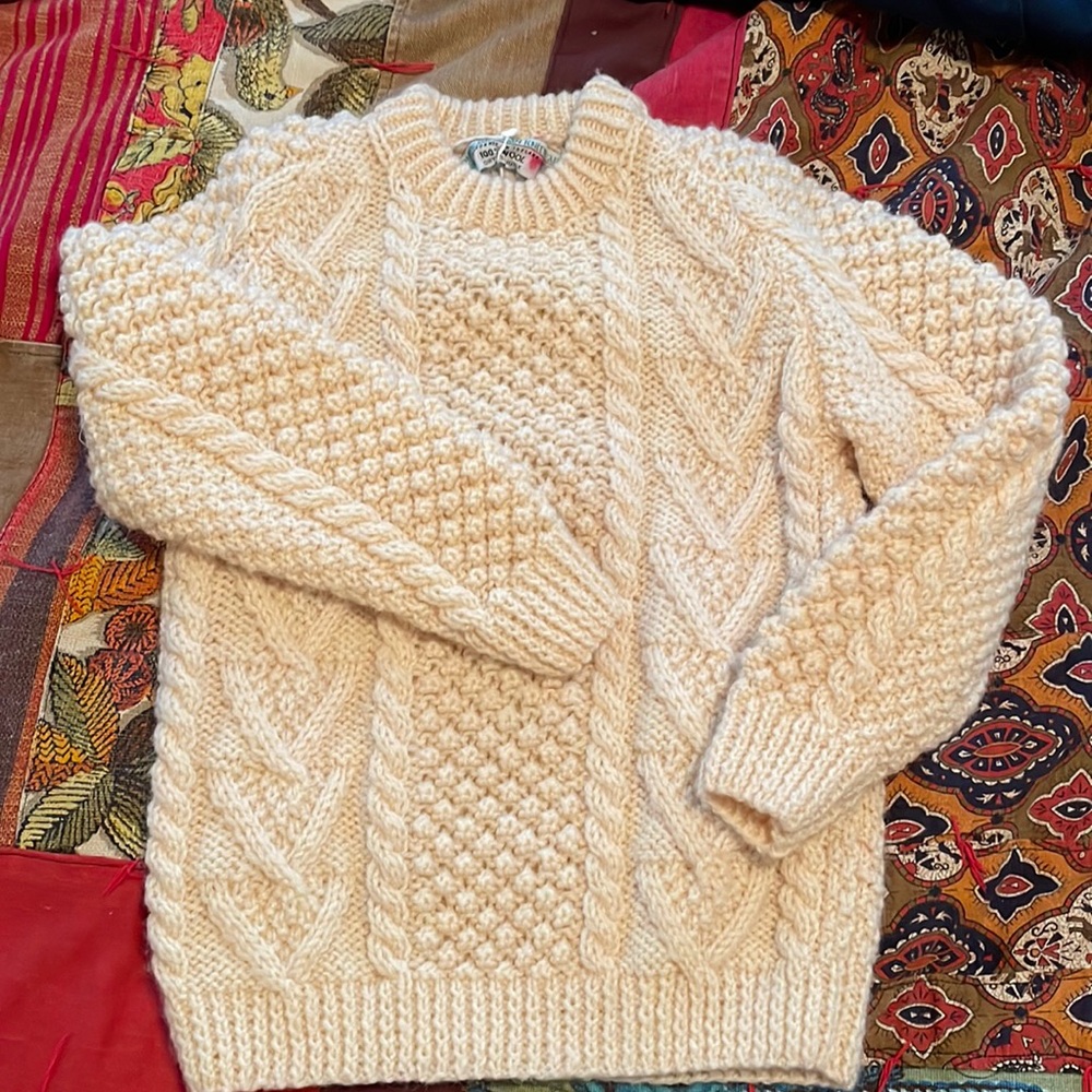 Hand knitted sweater from Ireland